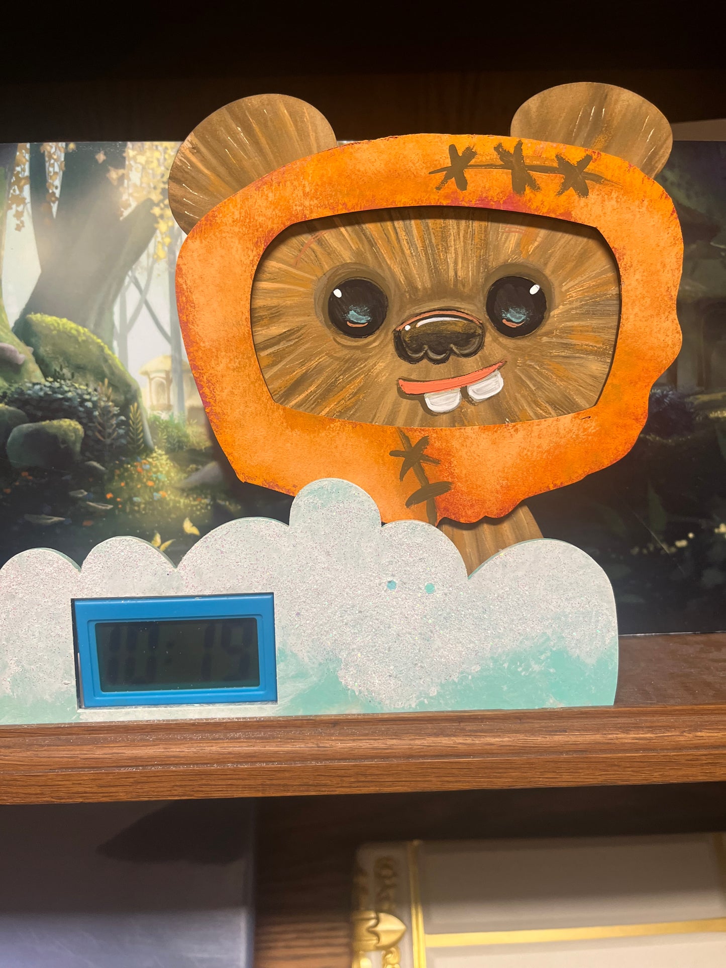 Interchangeable Character Clock - Hand painted, $50/ order goes to 2 different Go Fund Me pages