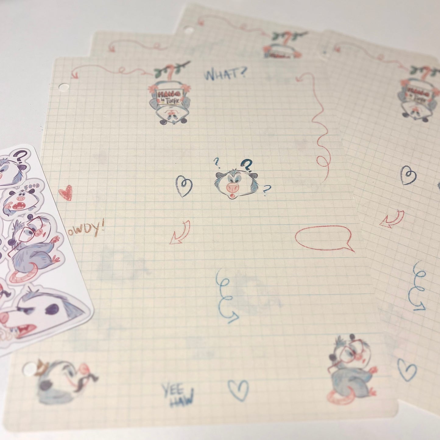 Stationery Set: Opossum