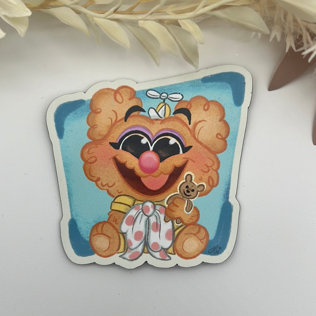 Funny Bear NO Font Magnet