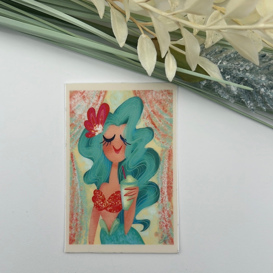 Thirsty Mermaid Sticker