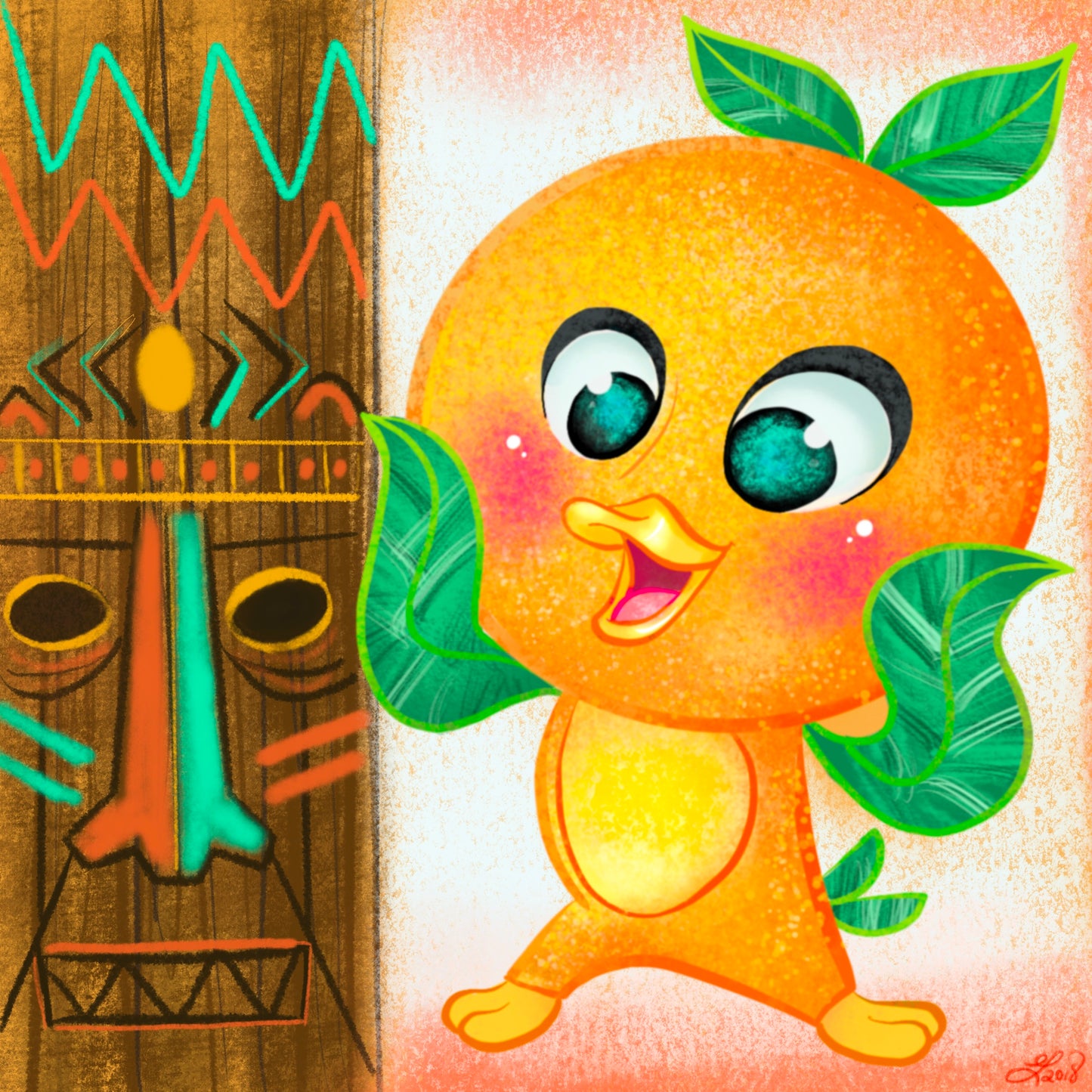 Orange Tiki Design