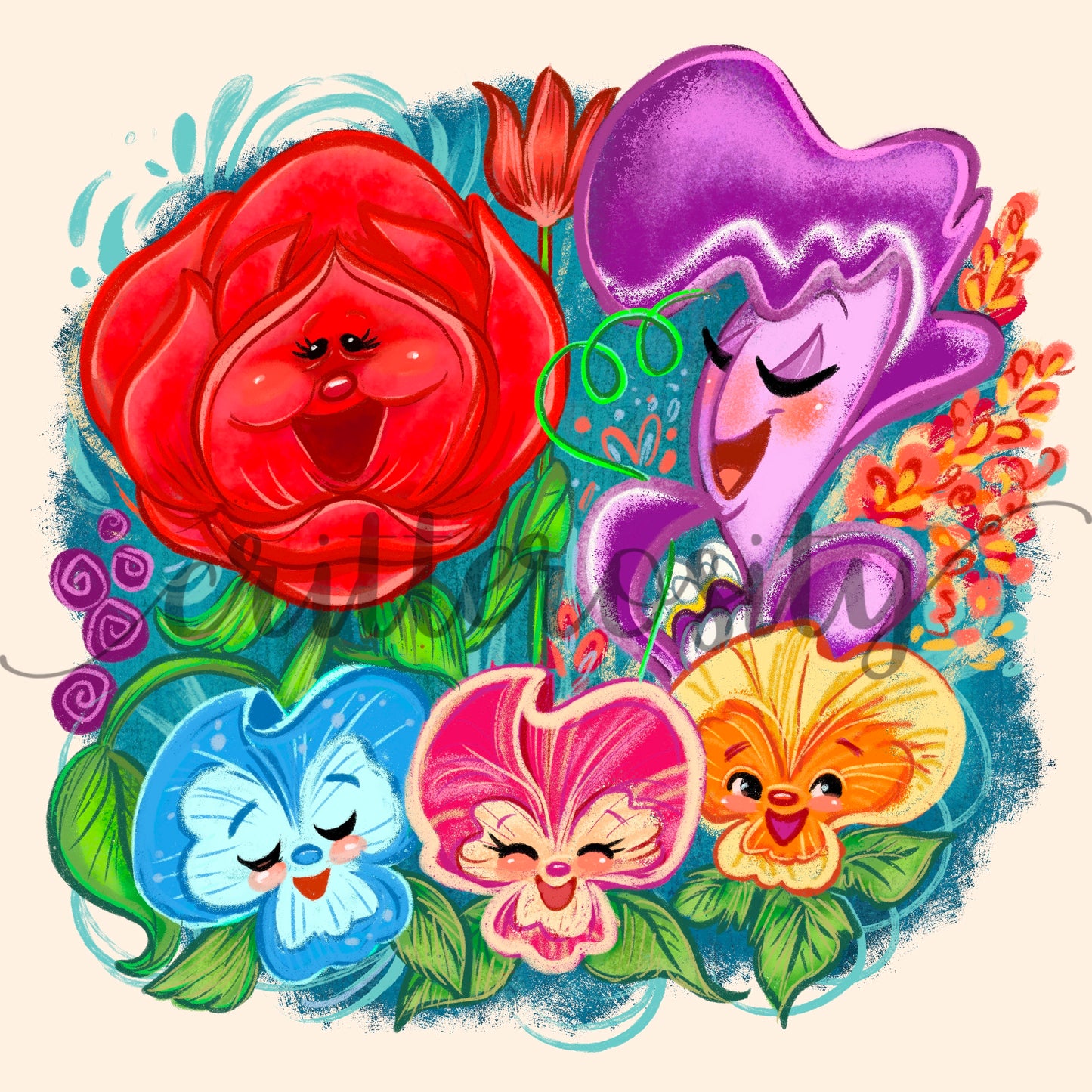 Learn From the Flowers Design