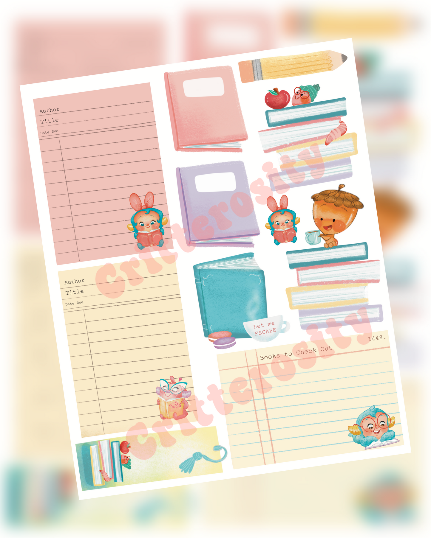 Books, Books, Books - Sticker Sheet