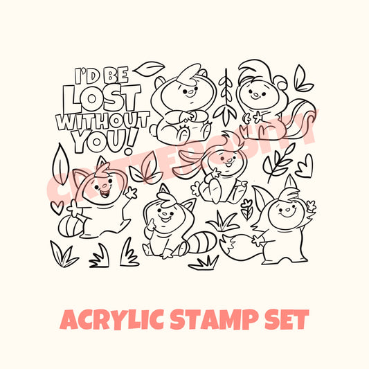 Lost Without You - Acrylic Stamp Set