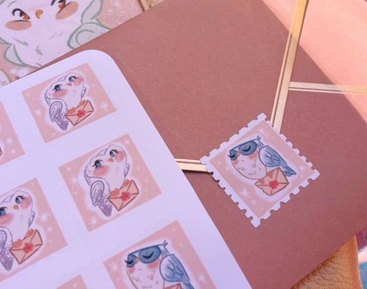 Owl Stamps - Sticker Sheet