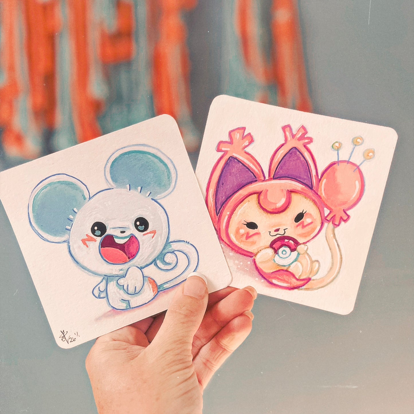 Original ACEO - ANY Cute or starter Pokémon