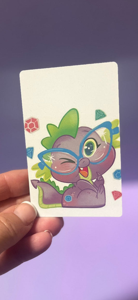 My Little Purple Dragon - Metal Card