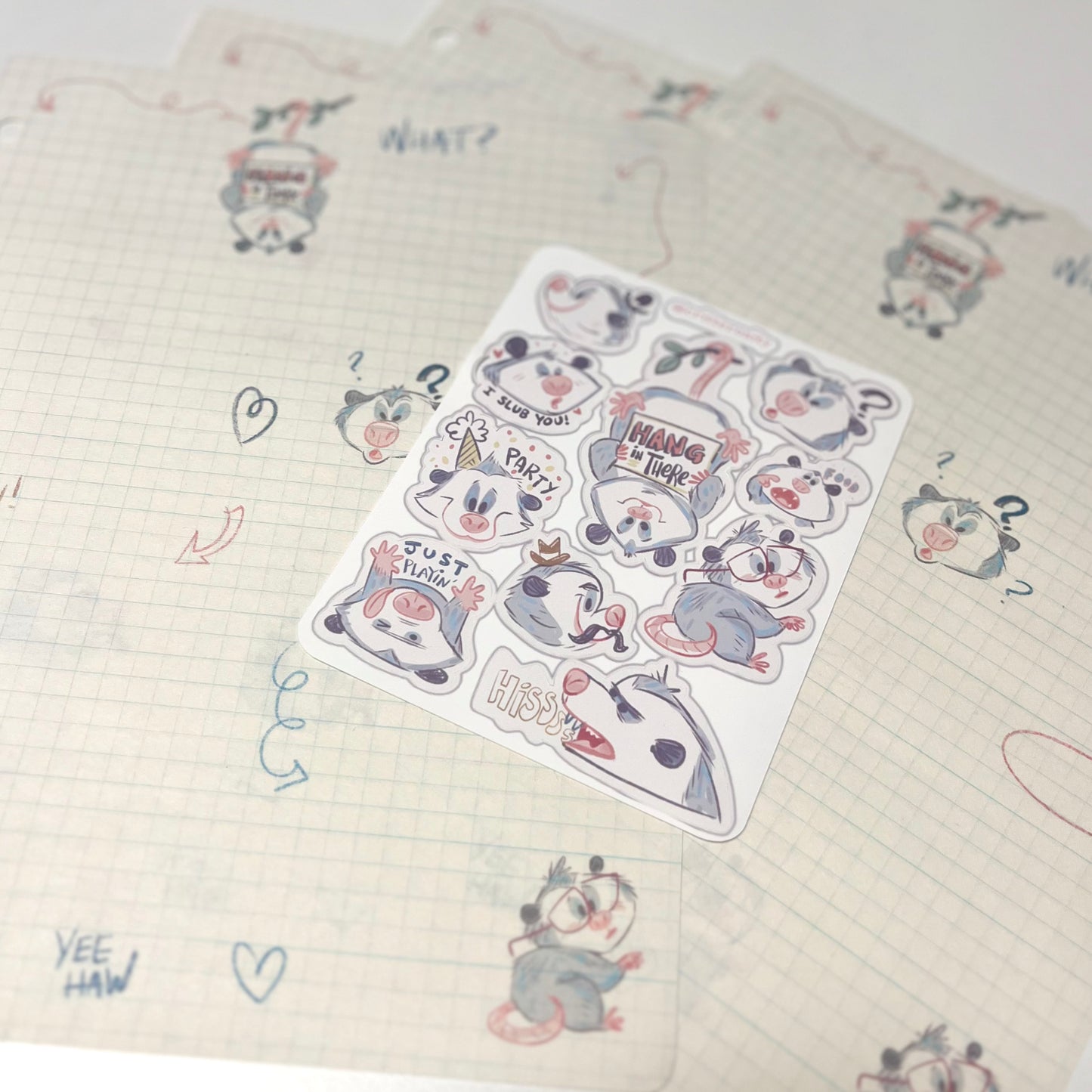 Stationery Set: Opossum
