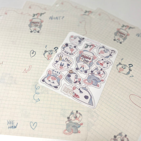 Stationery Set: Opossum