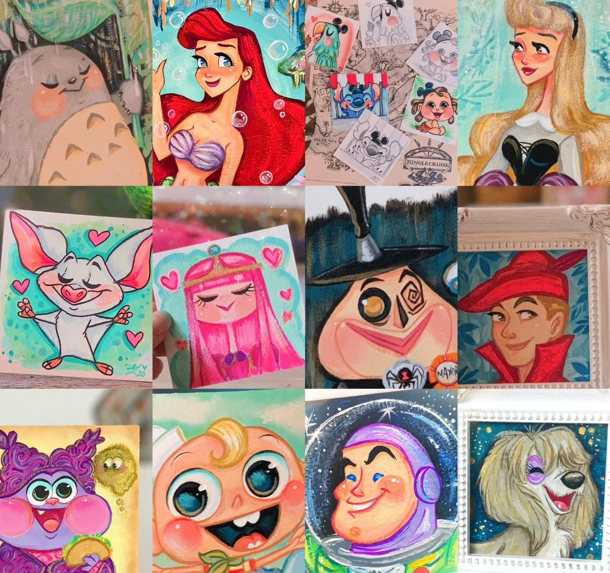 Original ACEO - ANY Girl from Dis…Animation