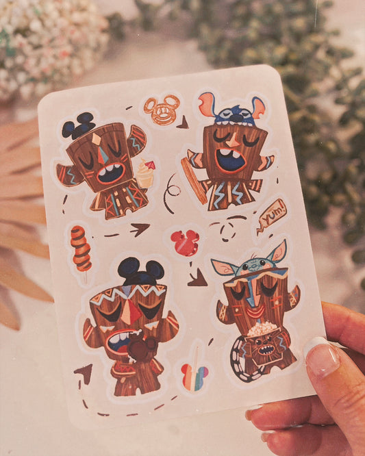 Tikiland Bound - Sticker Sheet