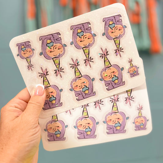 Party Squatch - Sticker Sheet