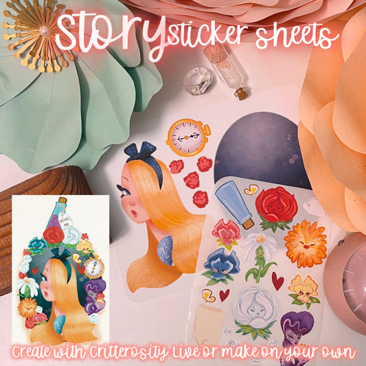Story Sticker Sheet Set: Wonderland