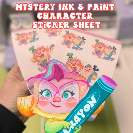 Ink & Paint Character Mystery Sticker Sheet