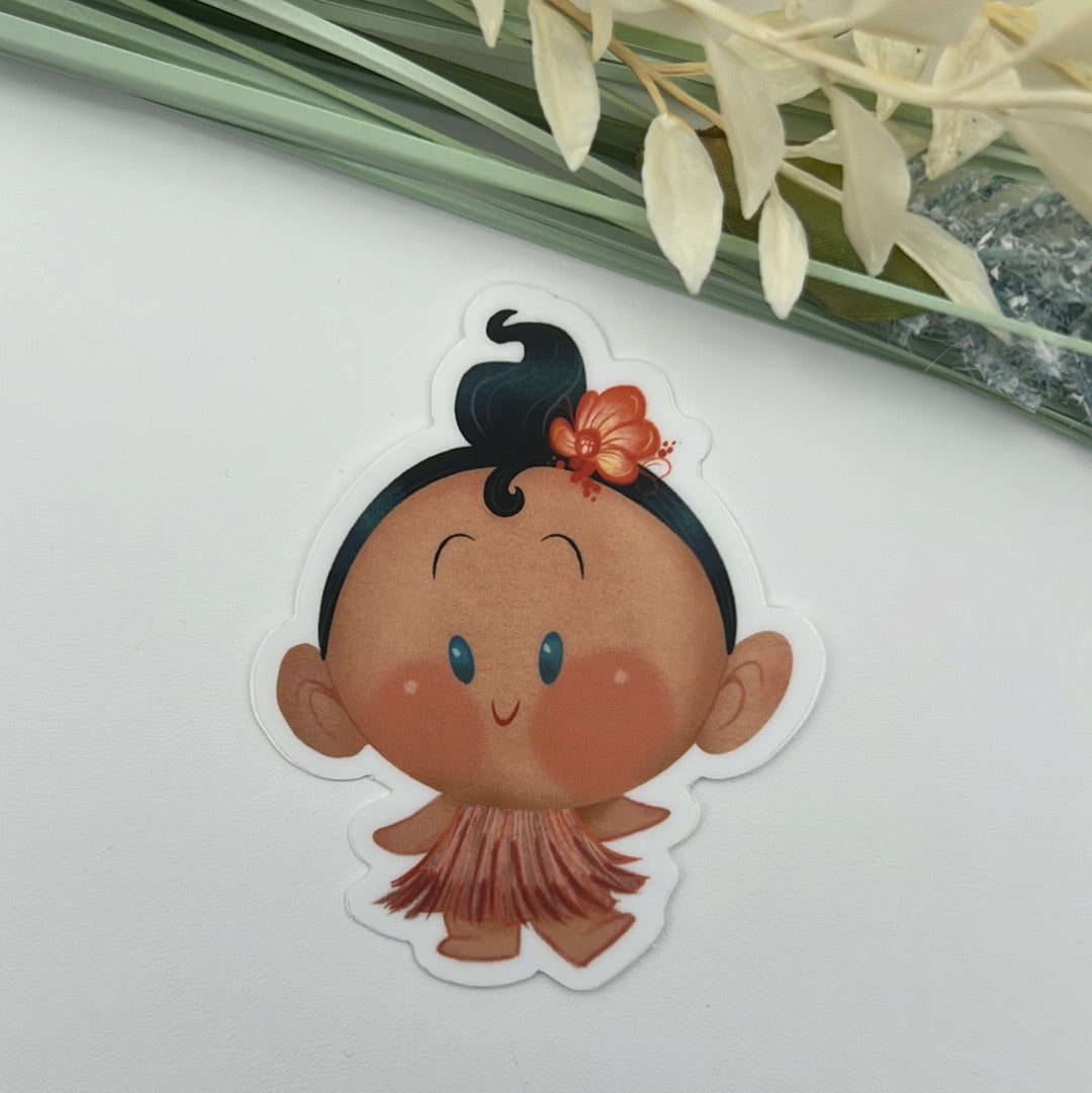 Hula Baby Sticker