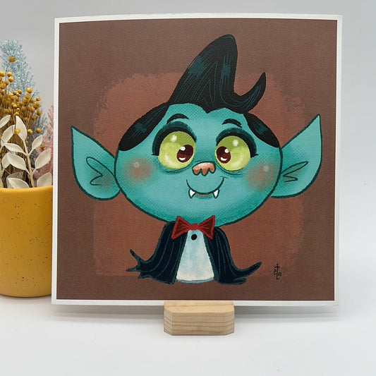 Vampire With Bow Design