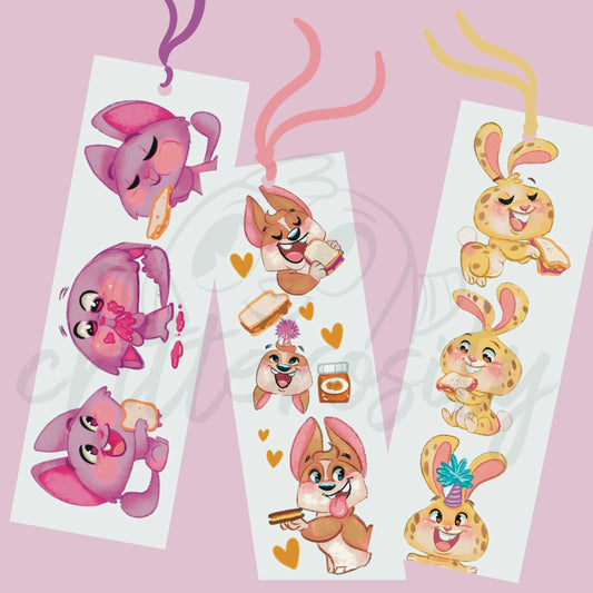 Bookmarks: Jelly Cat & Friends
