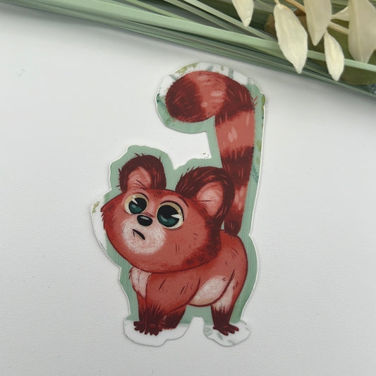 Red Ring Tail Sticker