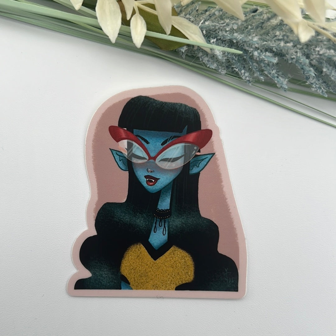 Geeky Vamp Sticker