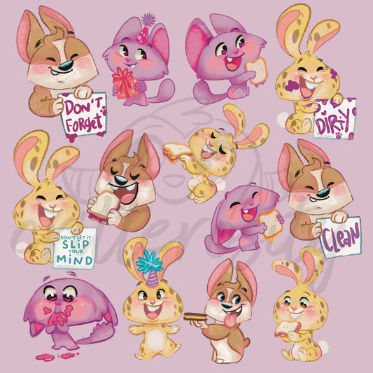 Stickers: Jelly Cat& Friends