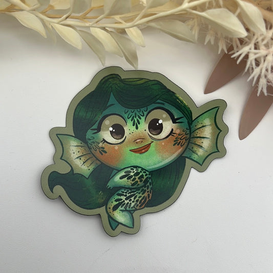 Green Cutie Magnet