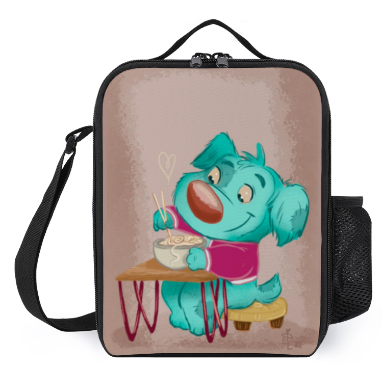 Custom Insulated Lunch Bag w/ Drink Holder