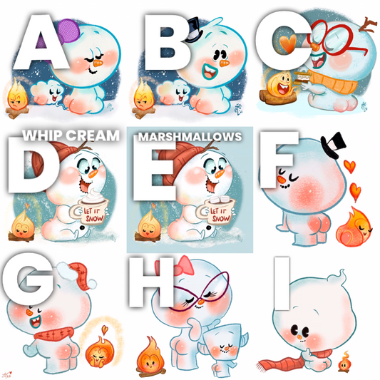 SNOW BUNS LINE - Choose your art and the item(s) - PREORDER
