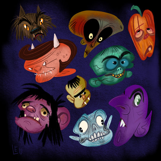 Creepy Faces Design